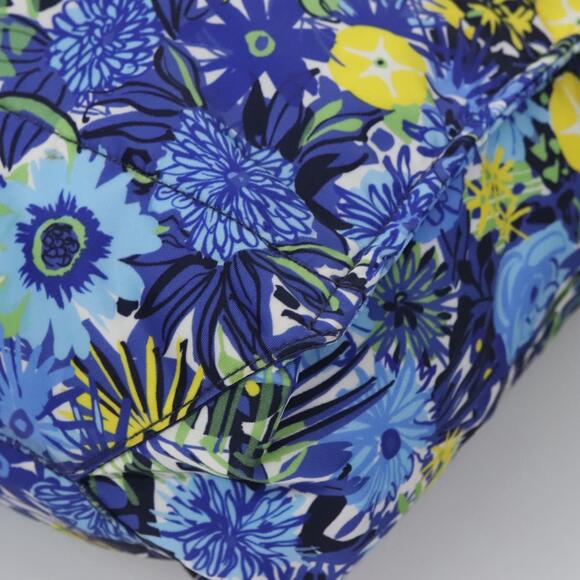 PRADA Flower Tote Bag Nylon Blue - Picture 14 of 16